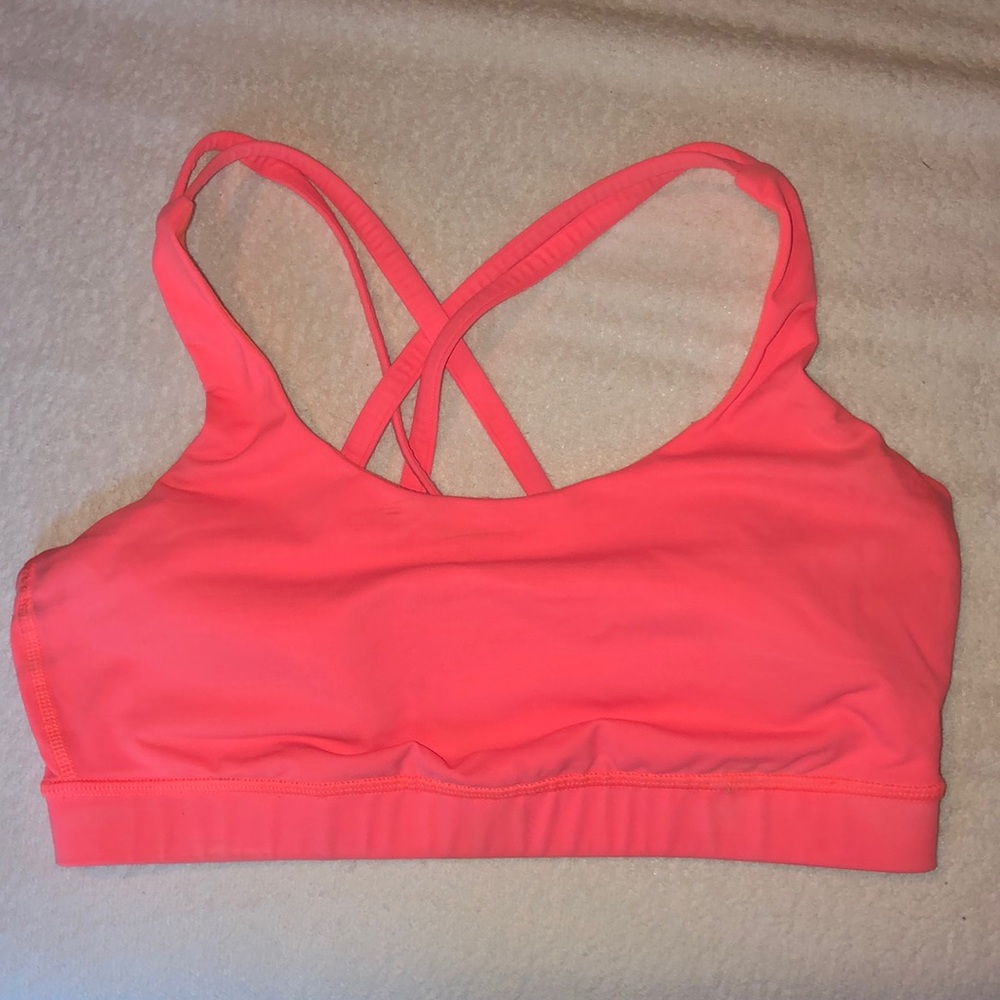 Coral Lulu sports bra